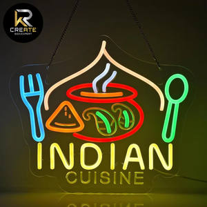 משלוח מהיר מותאם אישית למסעדת ניאון לעסקים עמיד למים, סלט פירות ים הודי dmmmershop - Product Image 2