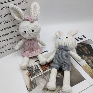 Kiva thương hiệu handmade Polyester Crochet thỏ đồ chơi sang trọng Amigurumi Bunny búp bê vài Bunny quà tặng handmade đồ chơi - Product Image 3