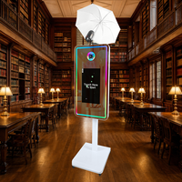 Machine Photobooth à Écran Tactile 21,5 Pouces Facile à Installer, Miroir Selfie DSLR pour Location d'Événements