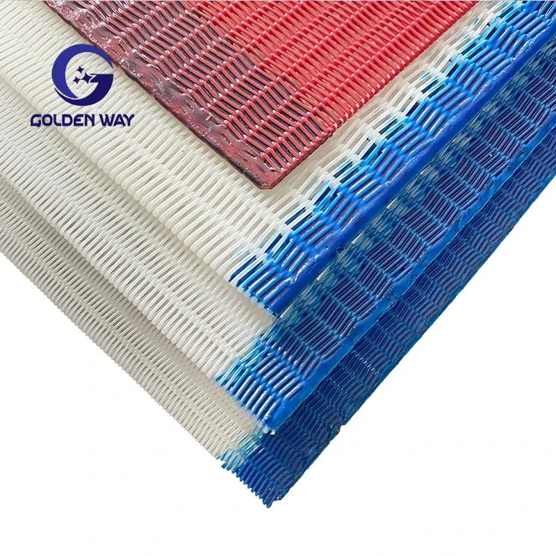 Cổ phiếu có sẵn màu xanh lớn Vòng Polyester tổng hợp xoắn ốc lưới băng tải