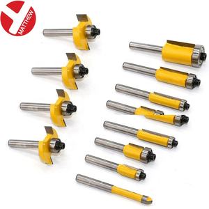 35 יחידות קופסא אלומיניום חבילת פלדת טונגסטן פאנל נתב עץ סט עם שוק עגול 1/4. - Product Image 4