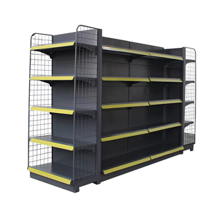 Bakkal ve süpermarket duvara monte raflar için sıcak satış hafif ahşap Metal teşhir rafı - Product Image 4