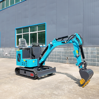 Envío Gratis, Mini Excavadora de 1.2 Toneladas con Motor Kubota Certificado por la EPA, Multifuncional, con Barrena y Martillo Hidráulicos