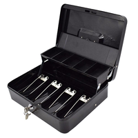 Boîte de rangement à clé en métal pour supermarché commercial, boîte à argent, porte-billets, coffre-fort domestique, type acier laminé à froid 1,5 mm, porte