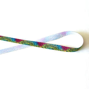 Fabricante al por mayor 1,6 cm-2,5 cm estampado de leopardo brillo impreso 100% poliéster cinta acanalada ecológica RIBOS embalaje de marca - Product Image 5