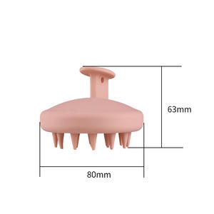 Brosse à shampooing ronde en silicone pour démangeaisons avec logo personnalisé Artefact de nettoyage et de grattage du <span class=keywords><strong>cuir</strong></span> <span class=keywords><strong>chevelu</strong></span> pour salon Brosse en silicone - Product Image 5