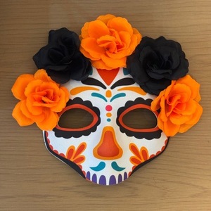 Masque de fête squelette de mariée du Jour des Morts mexicain, masque facial d'Halloween en EVA, masque de mode haut de gamme - Product Image 3