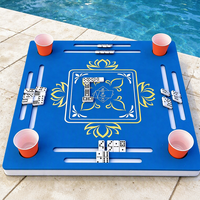 Plateau flottant personnalisé en EVA pour Mahjong, plateau de jeu en mousse léger et étanche pour Mahjong, Domino et Poker, pour piscine, lac, fête sur la plage