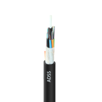 Kabel Serat Optik Luar Ruangan ADSS 12 Inti Tegangan Tinggi G652D Kabel Drop Udara untuk Sistem Tautan Substasi.