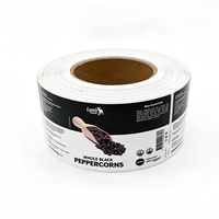 Autocollants personnalisés autocollants en vinyle imperméables pour étiquettes de marque, idéaux pour les bouteilles de sauce chili, l'emballage des assaisonnements et l'impression d'étiquettes d'épices.