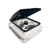 Ventilateur de toit JDA RV avec lumière et télécommande 12V 280mm 340mm pour camping-car, caravane, motorhome, remorque