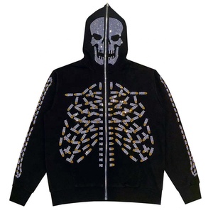 Felpa con cappuccio <span class=keywords><strong>da</strong></span> uomo in Jacquard ricamato Costume Mardi Gras con maniche di paillettes natale Pop Glitter Script maglione - Product Image 1