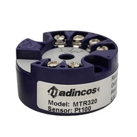 Transmetteur de température universel programmable MTR320 : 0,1 % 24 VDC, 2 fils, 4-20 mA, USB, à fixation sur tête, en plastique, PT100, OEM/ODM