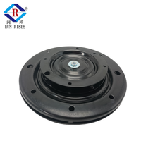 Plaque pivotante robuste en fer de 6'' et 10'' à rotation fluide avec roulements à billes entièrement en acier pour chaise pivotante de cuisine et de salon