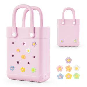 Mini sac fourre-tout en caoutchouc X-Small sac de plage en caoutchouc pour petites filles et <span class=keywords><strong>femme</strong></span> pour la plage <span class=keywords><strong>bateau</strong></span> piscine sport voyage sac à main - Product Image 3