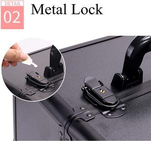 Boîte de rangement pour Nail Art à roulettes personnalisable, organisateur de vernis à ongles de grande capacité, chariot de maquillage, fermeture ouverte, <span class=keywords><strong>valise</strong></span> cosmétique - Product Image 5