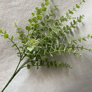 Plante artificielle en plastique I1200, couleur <span class=keywords><strong>eucalyptus</strong></span>, bouquet de fleurs décoratives en plastique, plante verte en pot - Product Image 4
