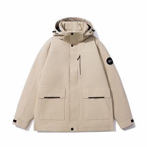 Manteau d'hiver en duvet enduit de graphène rempli de canard pour femmes capuche ajustée veste imperméable coupe-vent chaude en polyester pour une utilisation en extérieur - Product Image 3