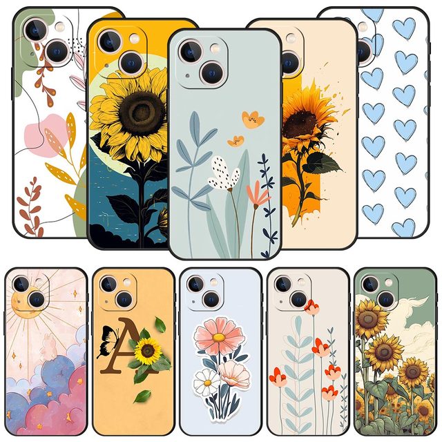 Cute Cartoon Candy Painted Luxury Phone Case for iPhone 13 15 14 12 11 16 Pro MAX XR X SE XS 7 8 Plus TPU Silicone Black Cover