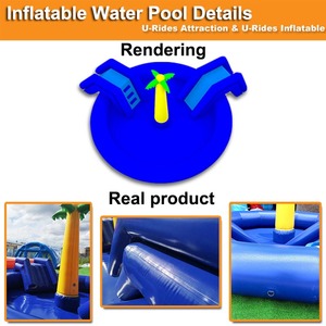 <span class=keywords><strong>Piscine</strong></span> gonflable hermétique bleue personnalisée avec conception d'arbre <span class=keywords><strong>pour</strong></span> les loisirs en plein air/fêtes d'arrière-cour/relaxation à la plage - Product Image 3