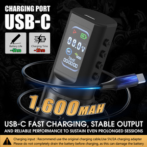 Máquina <span class=keywords><strong>de</strong></span> Tatuaje Inalámbrica Ambition C2 <span class=keywords><strong>de</strong></span> 1600 mAh con Carrera Ajustable <span class=keywords><strong>de</strong></span> 2.0-4.2 mm, Pluma <span class=keywords><strong>de</strong></span> Tatuaje Rotativa Profesional para Principiantes en Arte Corporal - Product Image 4