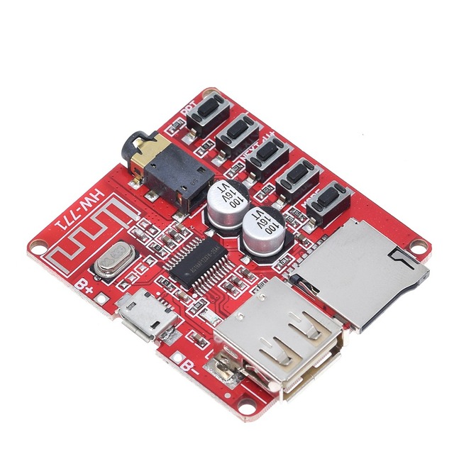 TZT New Bluetooth decoder board MP3 lossless car speaker amplifier modified Bluetooth 4.1 circuit board