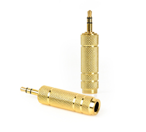 Chapado en oro 3,5 MM macho <span class=keywords><strong>a</strong></span> 6,5 MM <span class=keywords><strong>hembra</strong></span> Jack enchufe Audio auriculares micrófono guitarra grabación <span class=keywords><strong>adaptador</strong></span> 6,5 3,5 convertidor - Product Image 1