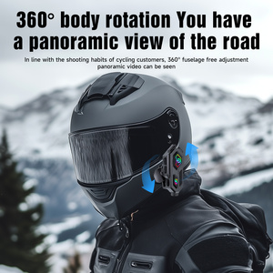Casque de <span class=keywords><strong>moto</strong></span> C8Max avec écouteurs Bluetooth et radio FM 360 °   Casque de <span class=keywords><strong>moto</strong></span> sans fil avec interphone rotatif 600M - Product Image 4