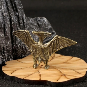 Adorno Único de Pterodáctilo Jurásico de Latón, Mascota de Té de Dragón Volador para Oficina y Decoración - Product Image 5