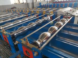 Ibr Pbr 리브 R Ranel Ag 패널 골판지 아연 도금 강판 단계 타일 데커 루핑 시트 이중 타일 만들기 기계 - Product Image 4