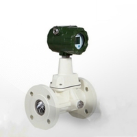 Medidor de flujo de vapor de gas por precesión de vórtice para agua líquida sanitaria industrial de China, medidor de remolino sumergible 485 enchufable OEM para fluidos y aire