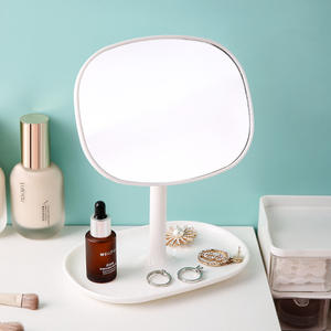 Espejo de Maquillaje Giratorio de Sobremesa Cuadrado, Compacto, de Plástico, Personalizable, para Dormitorio, con Soporte, al por Mayor - Product Image 3