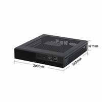 Boîtier d'ordinateur de bureau horizontal mini-ITX DX01 mince et demi-hauteur, compatible avec les cartes mères mini-ITX, en stock