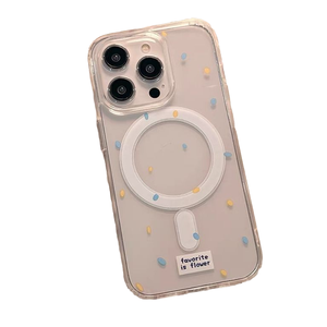 Coque de téléphone TPU fraîche et tendance avec motif papillon et points ondulés, compatible avec Apple 16 Pro Max, iPhone 15, 14 Pro, incluant le téléphone - Product Image 4