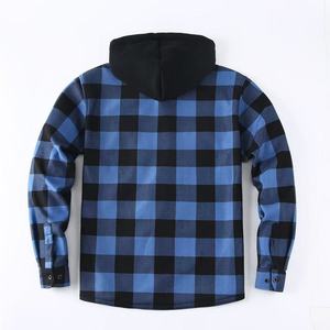 <span class=keywords><strong>Camicia</strong></span> a Quadri con Cappuccio e Maniche Lunghe Foderata in Pile per <span class=keywords><strong>Uomo</strong></span>, Ideale per l'Autunno e l'Inverno, per Calore all'Aperto - Product Image 2