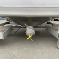 Conteneur IBC en acier inoxydable 1000L avec jauge de niveau à rabat magnétique