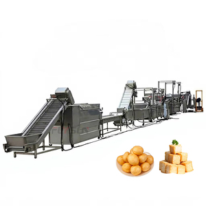 Línea de Producción de Fritura Continua para Productos de Soja, Freidora para Tofu Frito y Procesamiento de Tofu Frito, Dispositivo Personalizable - Product Image 1