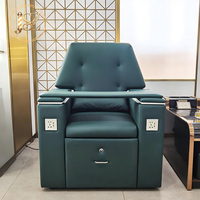 Fauteuil de pédicure moderne réglable, fauteuil de massage professionnel pour les pieds, fauteuil de soin des pieds en cuir, mobilier de salon de beauté