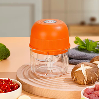 Mini molinillo de ajo eléctrico multifuncional, licuadora, máquina de alimentos complementaria, procesador de alimentos recargable