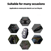 Feux de signalisation clignotants multicolores pour voiture et moto avec télécommande sans fil KEBOSIED