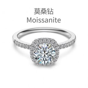 Anillo de Eternidad de Plata de Ley 925 con Diseño Clásico Dylam, con Piedra de Moissanita de 1 Quilate, Color D, Claridad VVS1, Anillos de Compromiso y Boda para Mujer - Product Image 4