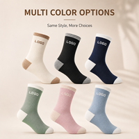 Chaussettes de sport pour hommes de qualité supérieure, personnalisées, blanches, avec lettres, design de créateur, broderie, impression personnalisée