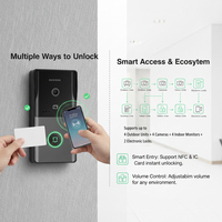 Sistema de Videoportero IP Hiwink 2K con Detección de Movimiento por Radar, Reconocimiento Facial y de Palma de la Mano, Timbre Gran Angular, Intercomunicador IP65