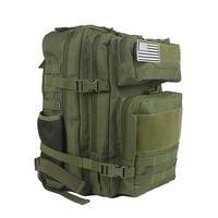 Sac à dos tactique avancé 45L avec panneau solaire GPS matériau étanche de grande capacité plusieurs poches pour les sports de plein air