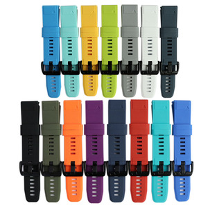 Bracelets de montre en silicone à libération rapide compatibles avec Garmin <span class=keywords><strong>Fenix</strong></span> 5, 5S, 5X, 6X, 7X, <span class=keywords><strong>Fenix</strong></span> 8 et <span class=keywords><strong>Forerunner</strong></span> 3/3HR - Product Image 3