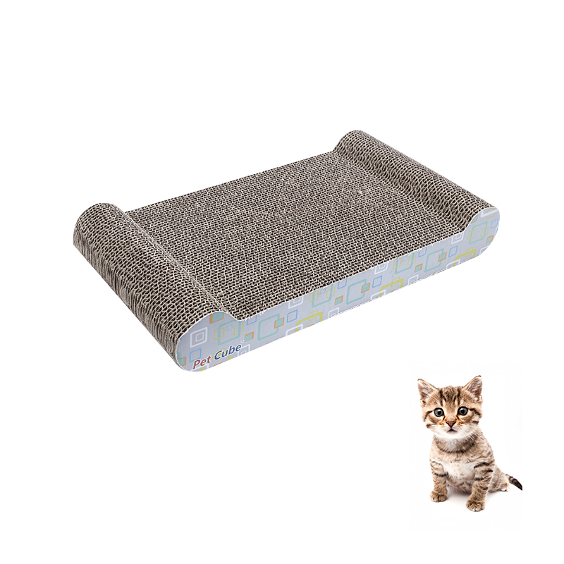 2021 Modern Cat Corrugated Cardboard Furniture Durable Scratching Lounge Corrugated Cardboard Cat Bed Cat Scratcher