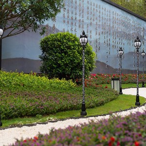 Farola Solar LED de Aleación de Aluminio 24V con Célula Solar Monocristalina, Lámpara de Poste Alto para Iluminación de Parques, Plazas, Jardines y Carreteras - Product Image 3