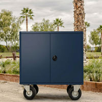 Armoire de rangement mobile Hongjusheng pour équipement équestre, boîte à équipement de compétition équestre en acier inoxydable et acier au carbone, OEM