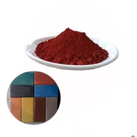 Oxyde de fer rouge Y101 revêtement de peinture en plastique produits de ciment de sol pigment rouge spécial