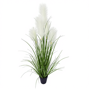 Bonsáis Artificiales Medianos al por Mayor, Cañas <span class=keywords><strong>de</strong></span> Hierba Artificial, Decoración <span class=keywords><strong>de</strong></span> Interiores, Macetas con Flores <span class=keywords><strong>de</strong></span> Cebolla Artificiales, Plantas Artificiales <span class=keywords><strong>de</strong></span> Exterior - Product Image 2